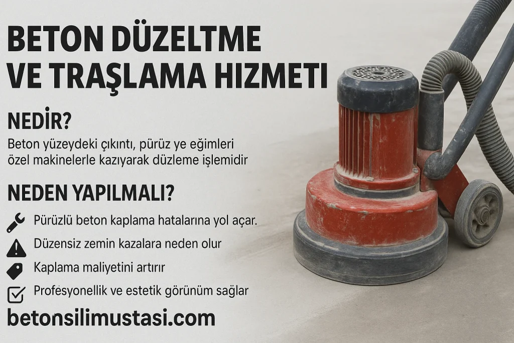 Beton Düzeltme Traşlama